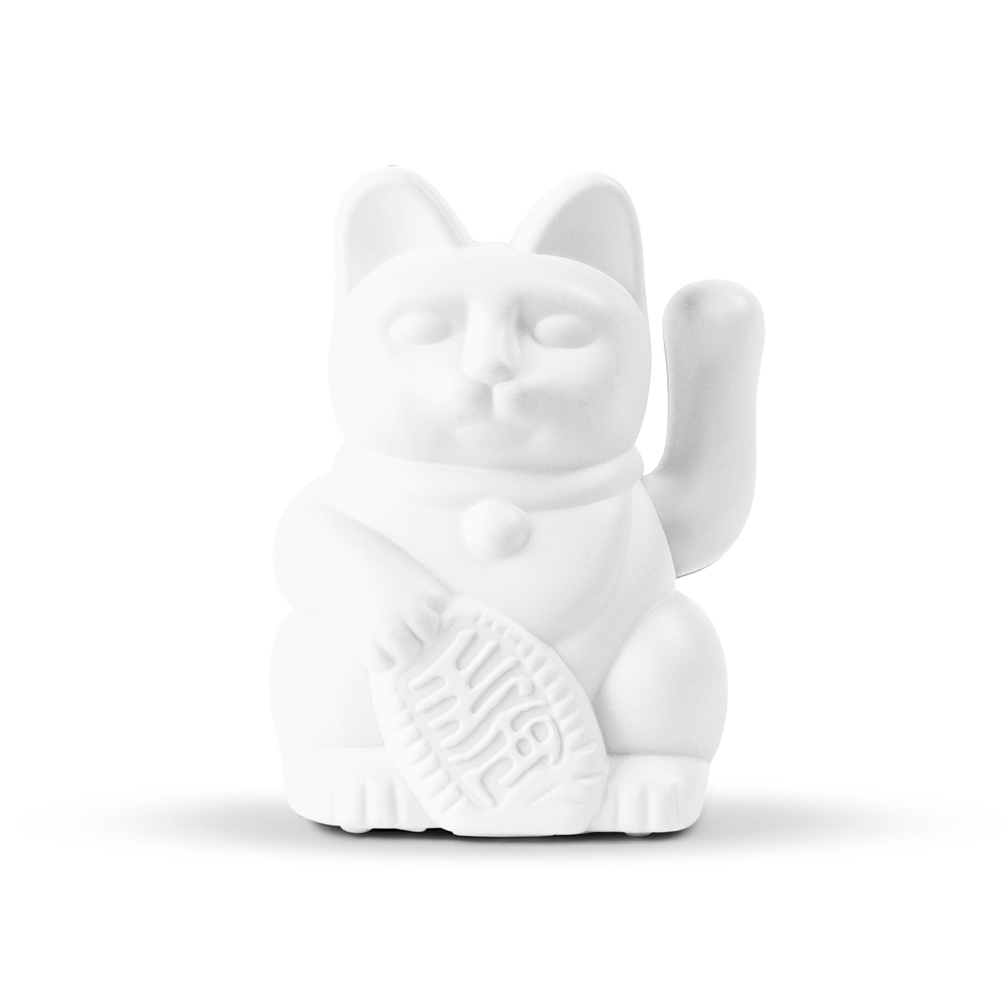 Solar Lucky Cat Winkekatze weiß