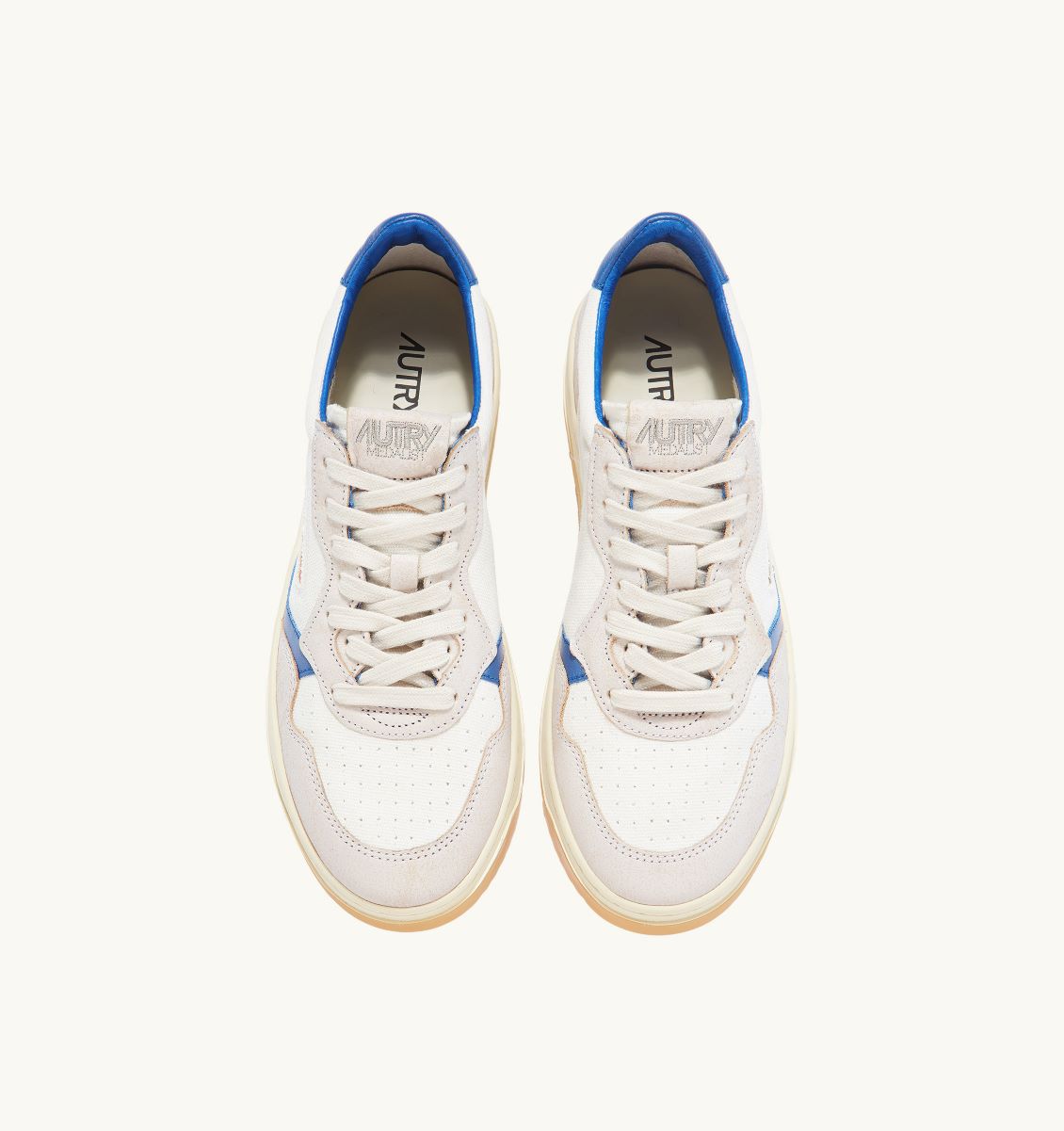 Autry Women Medalist DS03 - canvas/sand WHT/PBLUE