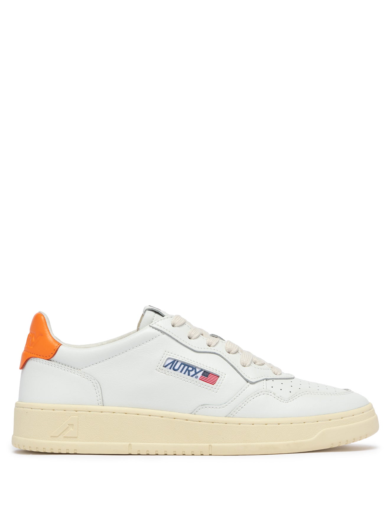 AUTRY Man Medalist LL26-Leat/Leat white/orange