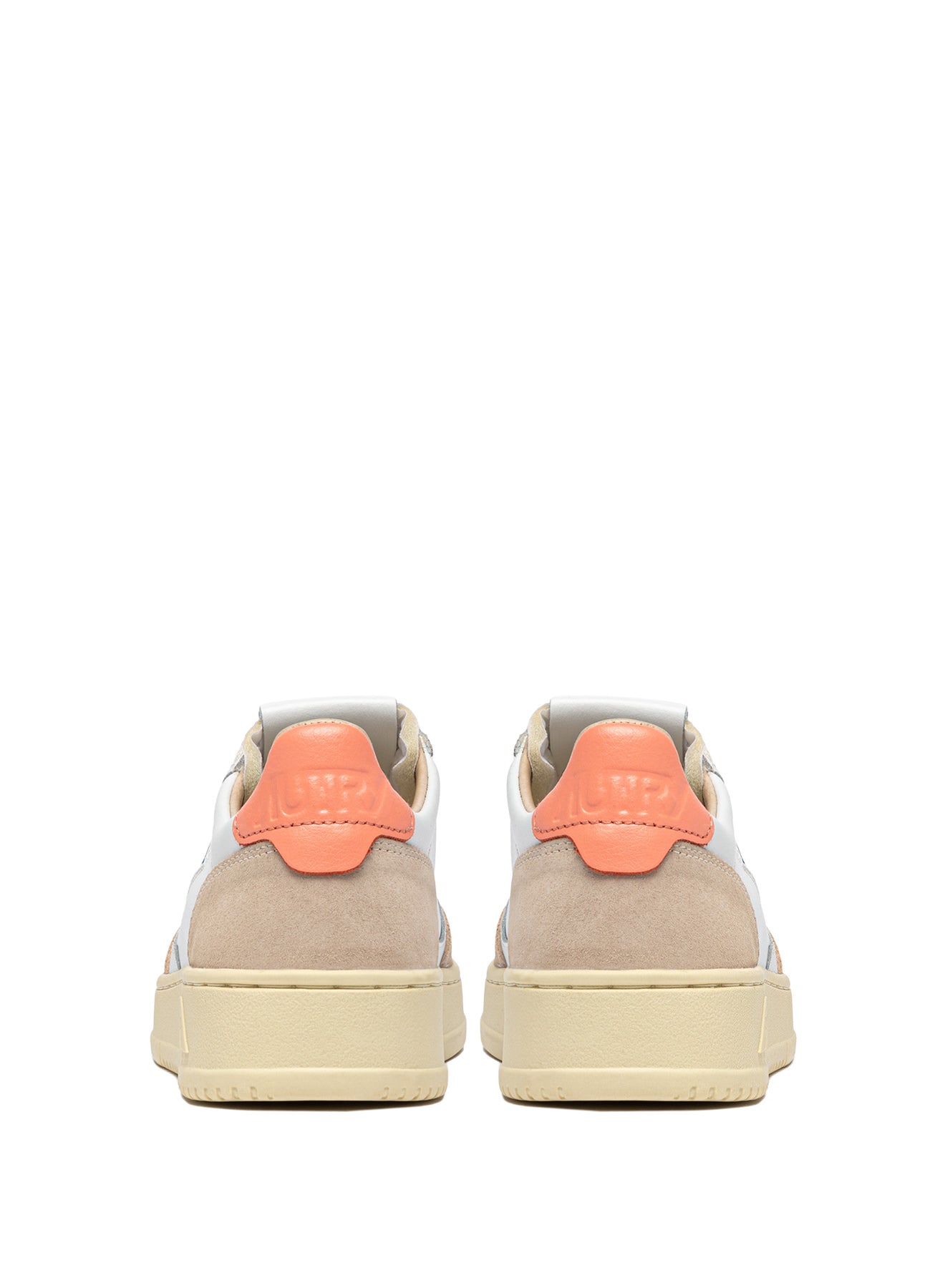 AUTRY Women Medalist LS13 - Leder weiß/peach pink