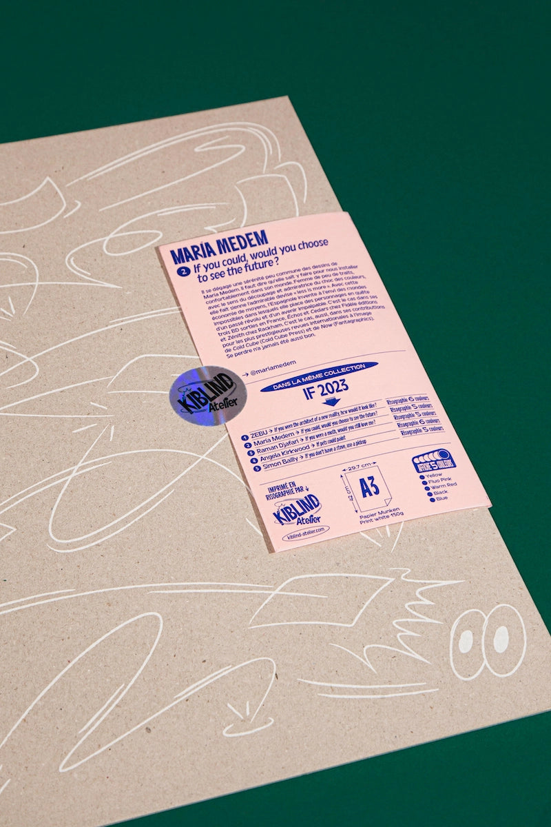 María Medem Poster „If You Could, Would You Choose to See the Future?"