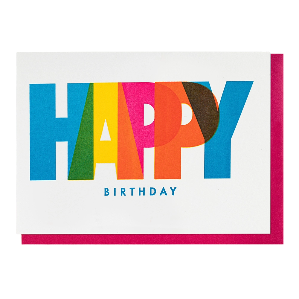 Card - Happy Birthday by Pressink